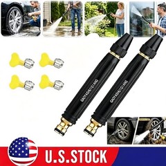 High Pressure Hose Nozzle Water Gun for Car Wash Garden Pressure Booster 2Pack