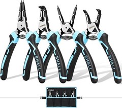 SHALL Snap Ring Pliers Set, 4PCS Heavy Duty 7 » Internal External Circlip Pliers