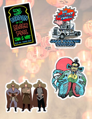 Big Trouble In Little China 80’s 4pc Sticker Pack