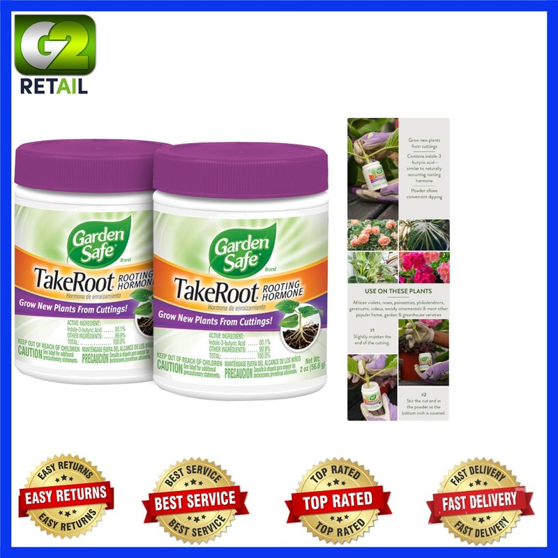 2 Pack TakeRoot Rooting Powder – Boost Your Plant Growth & Propagation Success