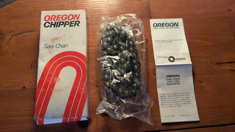 NOS Oregon Chipper 10AC-58E – 1/2 in Pitch 0.063 Gauge 58DL Chainsaw Chain