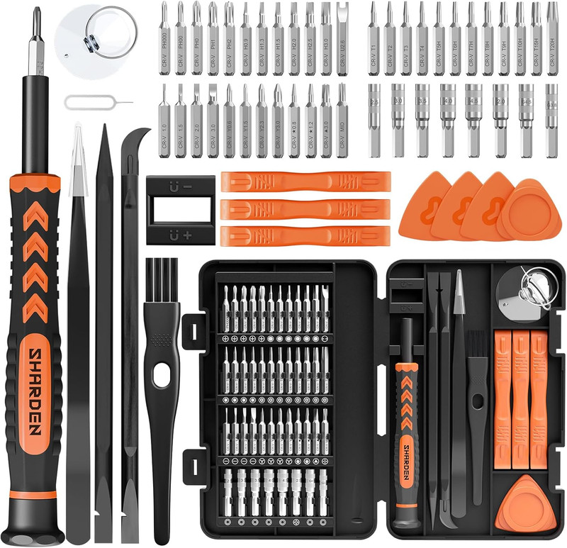 58-in-1 Precision Magnetic Screwdriver Set for Electronics and Eyewear