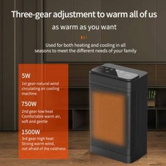 1500W Portable Electric Heater for Indoor Bedroom PTC Ceramic Heater with Remote