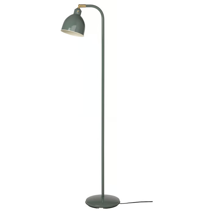 Floor/reading lamp, gray-green