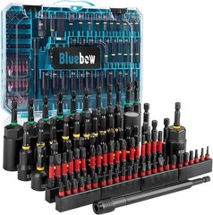 80 PCS Magnetic Impact Nut Driver Set – Metric & SAE with Socket Adapters, Wing