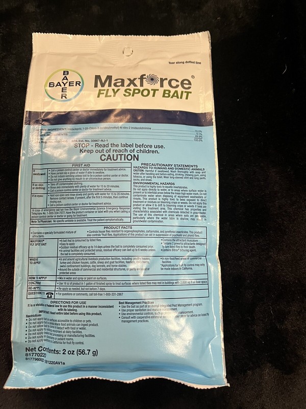 Maxforce Fly Spot Bait Immediate Results Long Residual 2 oz by Envu