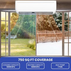 12000 – 18000 BTU Air Conditioner Mini Split Heat Pump Wifi Ductless Cool System