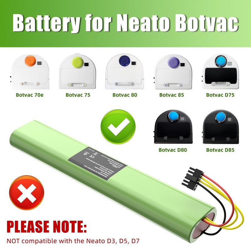 12V 4500mAh NiMH Replacement Battery For Neato Botvac 70e/75/80/85/D75/D80/D85