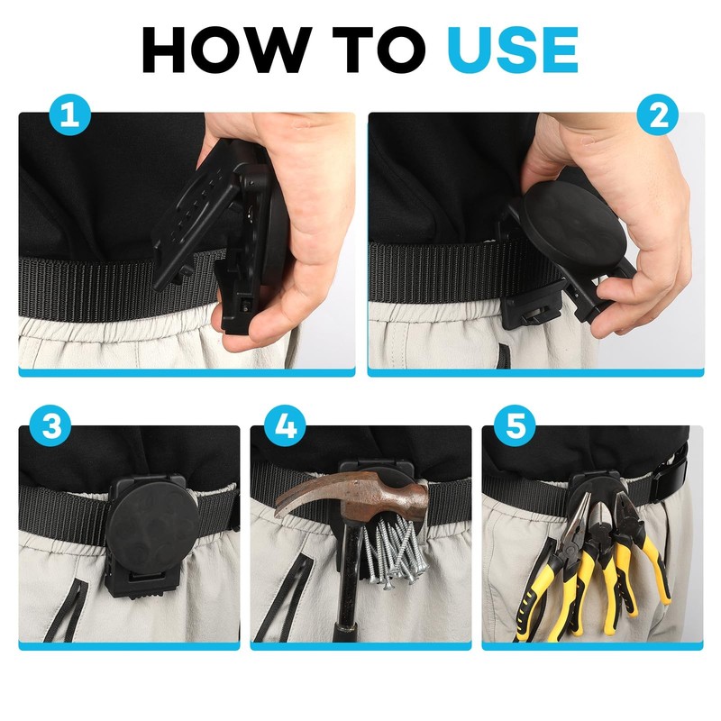 3 Pack Tool Holster Belt Clip Strong Holstery Magmaster Belt Clip Heavy Duty ... gallery