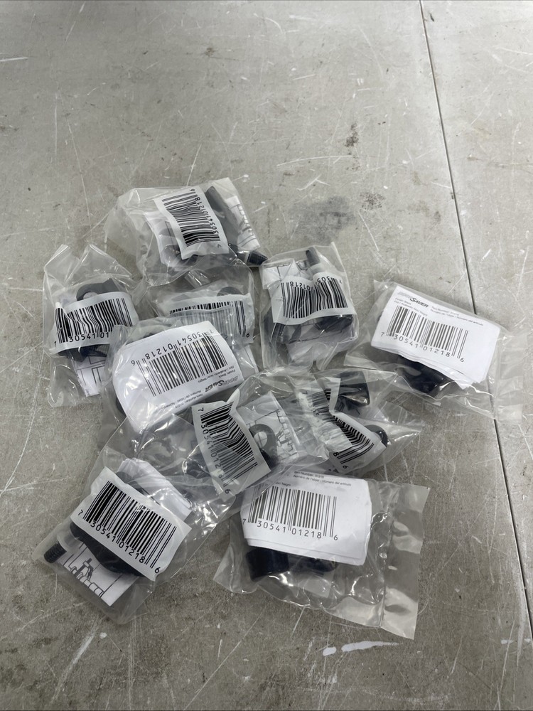 JVJ Hardware Poly-Bagged Door Saver Black MXJ01218 Pack Of 10
