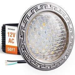 12V AC Pool Lights for Inground Pool, 10 inch Underwater Pool Light Replaceme…