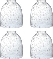 Clear Seeded 4.72in Glass Shades Replacement Covers (Set of 4)