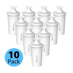 10 Pack AquaCrest Replacement for Brita Classic Pitcher Water Filter AQK-06