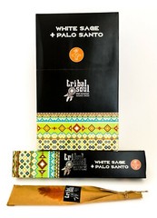 Tribal Soul White Sage Palo Santo Incense Sticks – Pick 15-30-60-75-90-180 grams