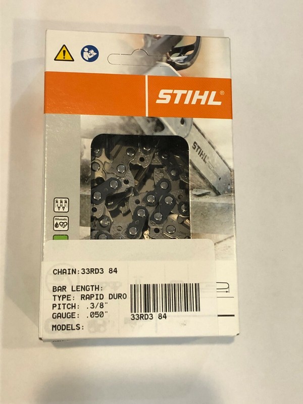 33RD3 84 STIHL 3/8 25 in NEW CARBIDE CHAINSAW CHAIN SAW .050 84 25 INCH BLADE