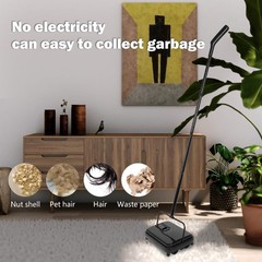 Mini Carpet Sweeper – Lightweight, No Noise, Manual Hand Push for Easy Cleaning
