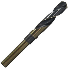 Drill Bit Twist 41/64 in. Reduced Shank 1/2 in. High Speed Steel Black And Gold