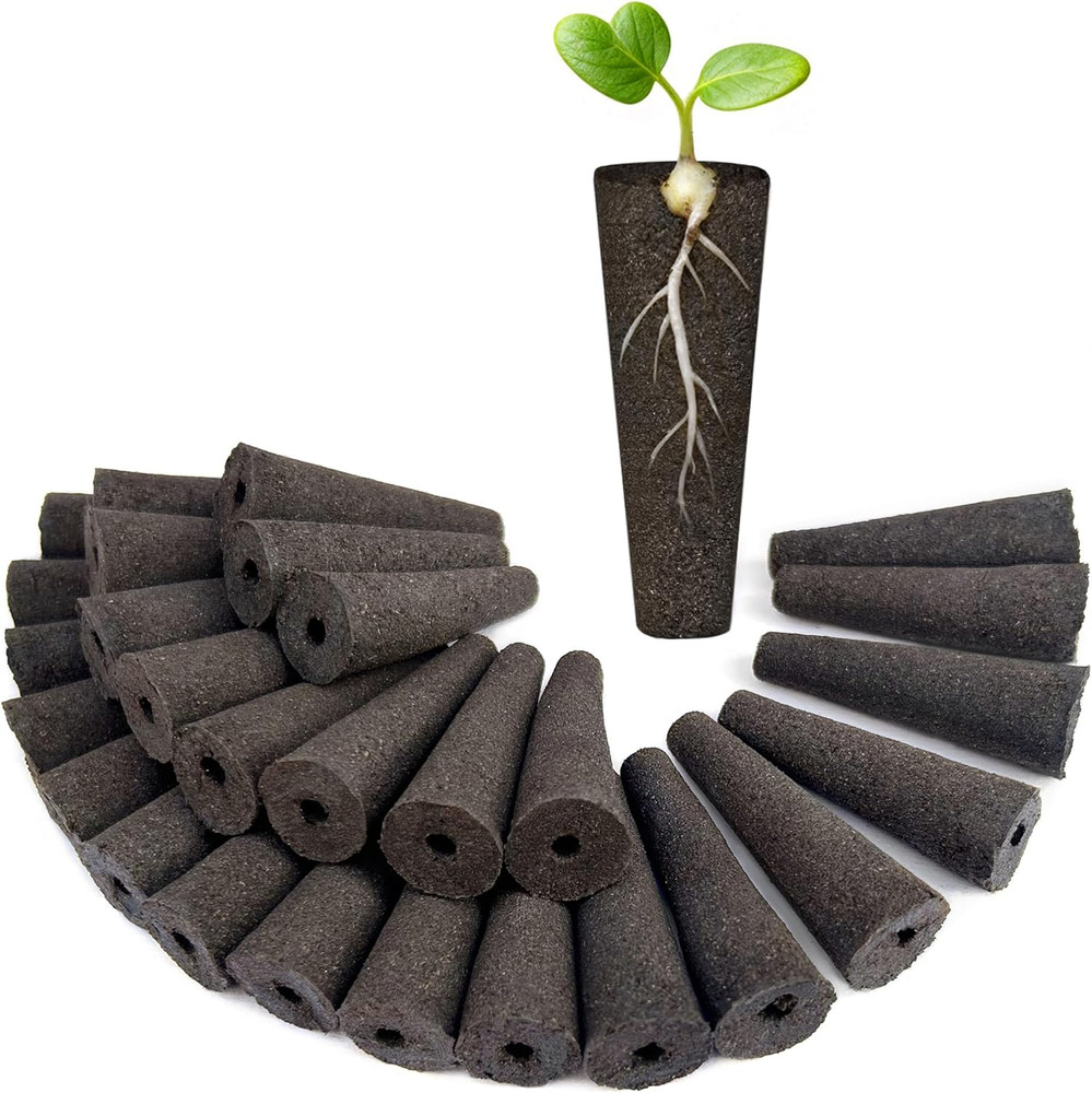 60-Pack Hydroponic Seed Pods for AeroGarden, Peat Sponges for Indoor Garden iDOO