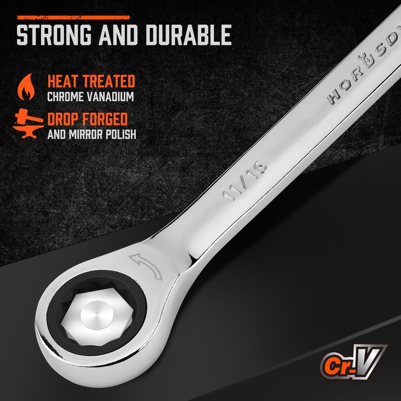 26-Piece Ratcheting Wrench Set | Metric and SAE | Ratchet Combination Wrenche... gallery