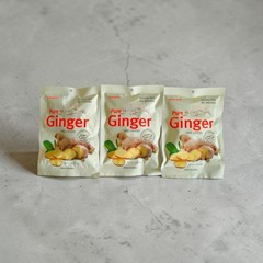 Songwha Pure Ginger Hard Candies 100g, All Natural & Gluten Free – Packs of 3