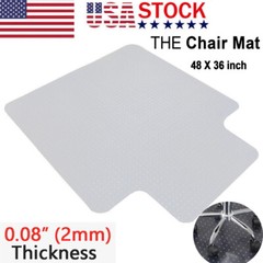 36″x48″ Office Chair Mat Computer Desk Chair Mat for Carpet Floor w/Extended Lip