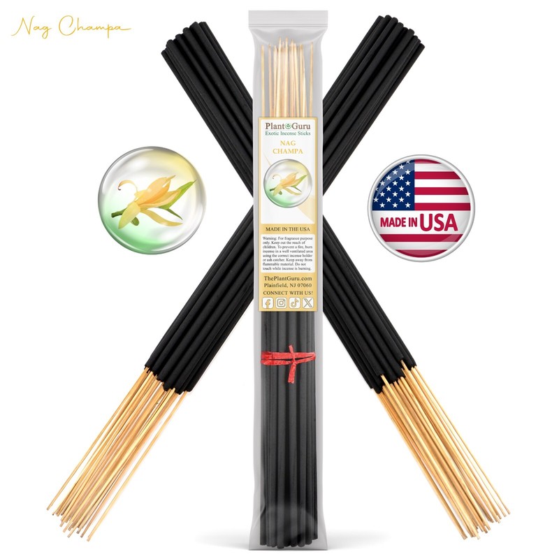 NAG CHAMPA Incense Sticks 19″ Jumbo Extra Large Bulk Handmade Hand Dipped