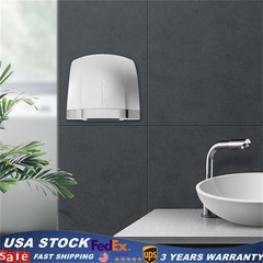1800W Automatic Electric Hand Dryer Commercial and Household Use Silver 70-75dB