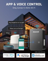 DEWENWILS 300W Low Voltage Landscape Transformer WiFi with 2 Zones, 120V AC