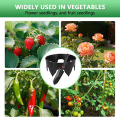 24PCS Planting Grow Rings with Shovel, Diameter Range 8.3-15.7In Adjustable roun