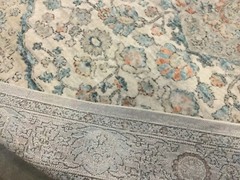 GREY / BLUE 8′ X 10′ Back Stain Rug, Reduced Price 1172659023 MSR813F-8