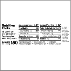 Horizon Organic Whole Milk Boxes 8 Fl Oz Pack of 18 USDA Organic Shelf Stable