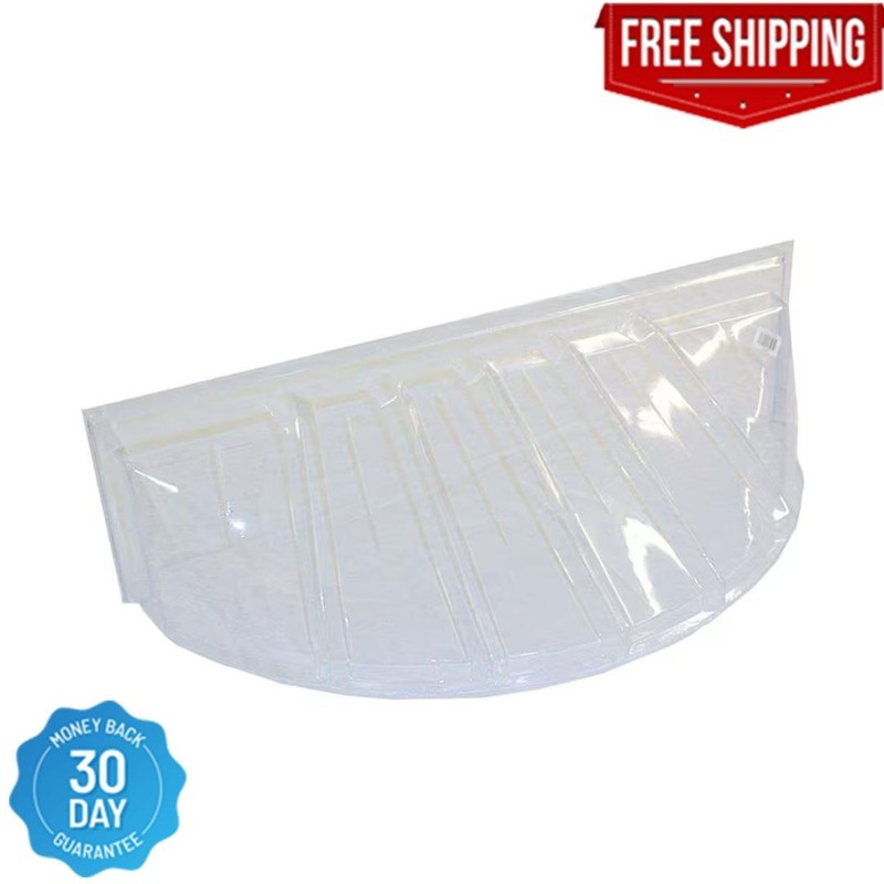 Window Well Cover Plastic Heavy-Duty Clear 19×15 in Basement Protector Durable