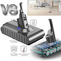 Replace 21.6V Battery For Dyson V8 Absolute V8 SV10 Animal Fluffy Vacuum Cleaner