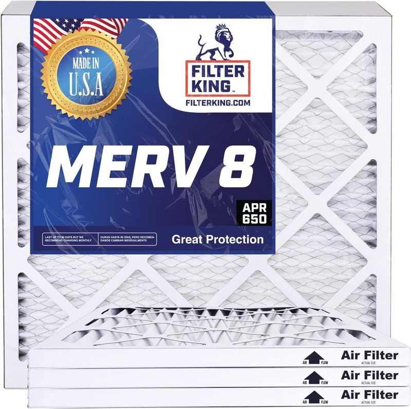 Filter King 33x23x1 Air Filter 4-PACK MERV 8 Actual Size 33 x 23 x .75″