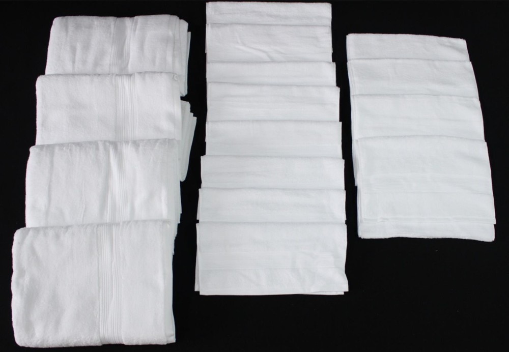 Onuia Unisex Ultrasoft Cotton Towel Family Bundle BE5 White See Description