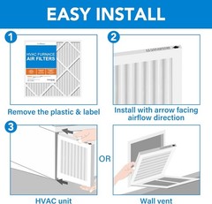 4 Pack 20x20x1 Air Filter MERV 13 Electrostatic Pleated HVAC Furnace Air Filter