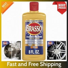 8 oz Brasso Multi-Purpose Metal Polish – Cream for Brass, Copper, Chrome & More.