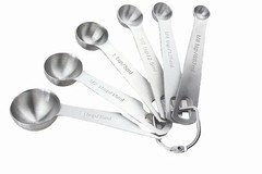Household Stainless Steel Measuring Spoon Six-piece Set Kitchen Cooking Tool