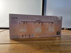 Housemark Luca 3-light BRUSHED NICKEL / Silver Bathroom Vanity Wall Sconce Light