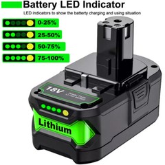 8Ah For RYOBI 18V 8.0Ah P108 High Capacity Battery 18 Volt Lithium-Ion One Plus