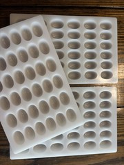 Cacao Barry Polycarbonate chocolate Moulds, Professional, Decorated oval 1-3ct