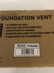 Master Flow Automatic Foundation Vent Polyethylene Black 57 sq-in Net FVRABL