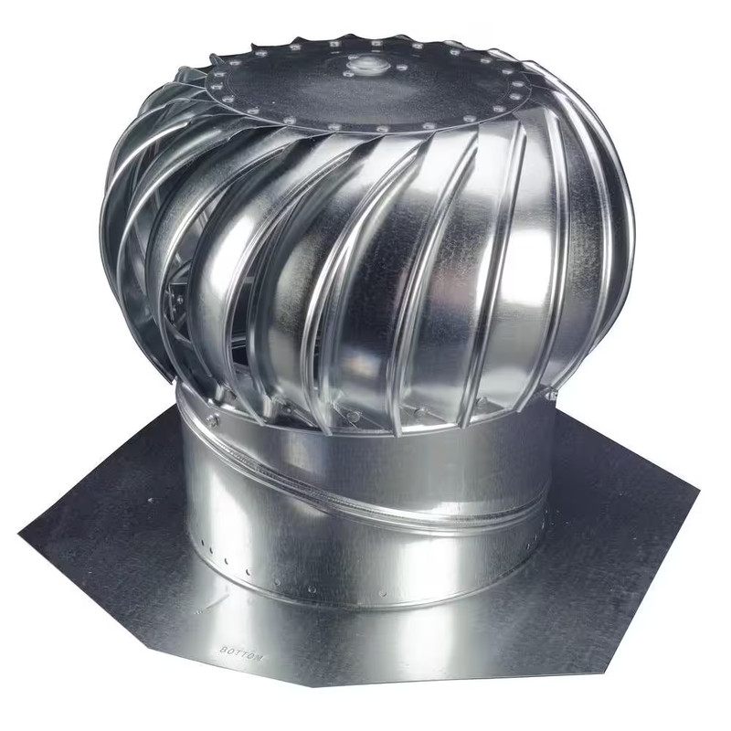 12» Attic Steel Wind Turbine Roof Vent Exhaust Fan Rotary Ventilator Steel NEW