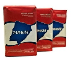 3-Pack YERBA MATE TARAGUI (6.6 LB/3KILOS) CON PALO SHIP FROM USA