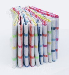3 DISH TOWELS 100% COTTON Cloth Multipurpose Household Cleaning Tea Towels 12×12