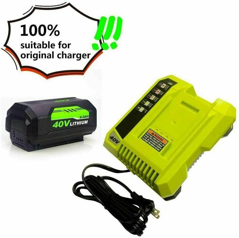 For Ryobi OP40602 40V 6Ah High Capacity HP Lithium Battery With LED OP4050 gallery