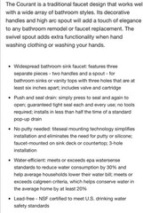 Pfister Courant LF-049-COKK Widespread 2-Handle Bathroom Faucet, Brushed Nickel