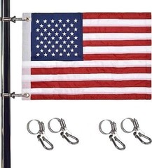 Universal Boat Flag Marine 12×18″ T316 SS 4 Boat Flag Pole Kits No pole included