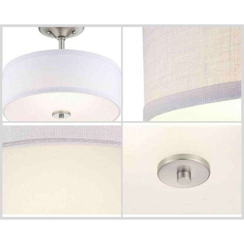 Progress Lighting Inspire Collection Brushed Nickel Integrated LED Semi-Flush gallery