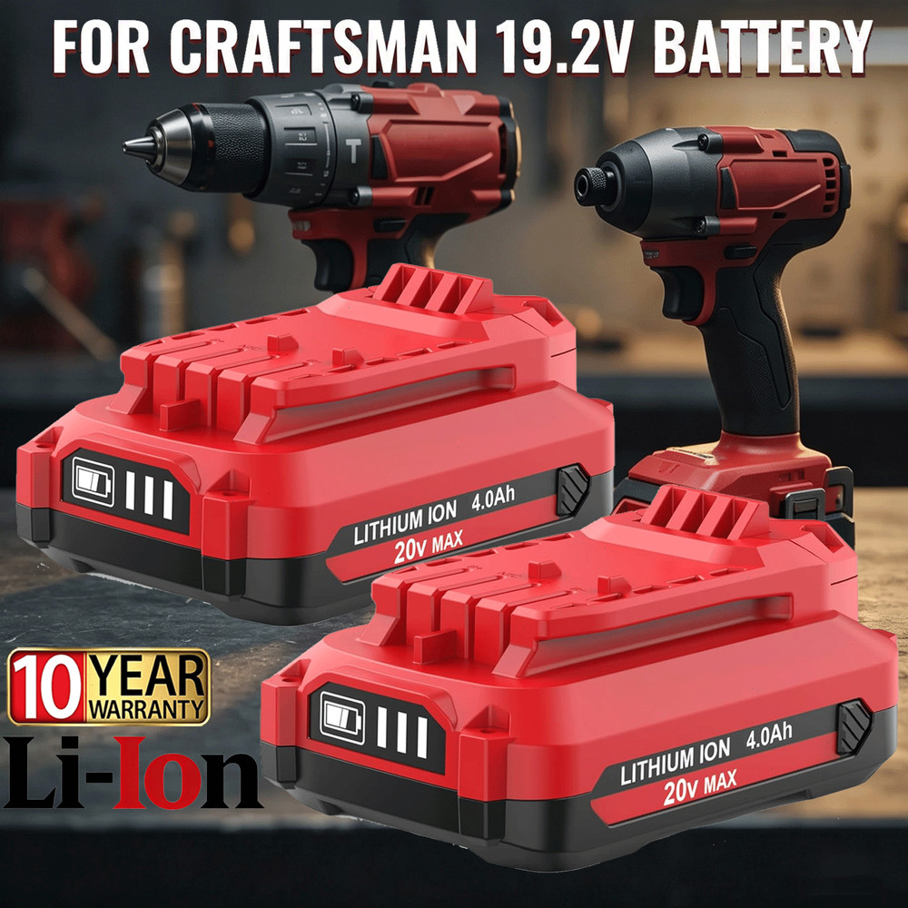 2PACK For Craftsman 20Volt 4.0Ah Lithium-ion Battery CMCB204 CMCB202 CMCB201 NEW
